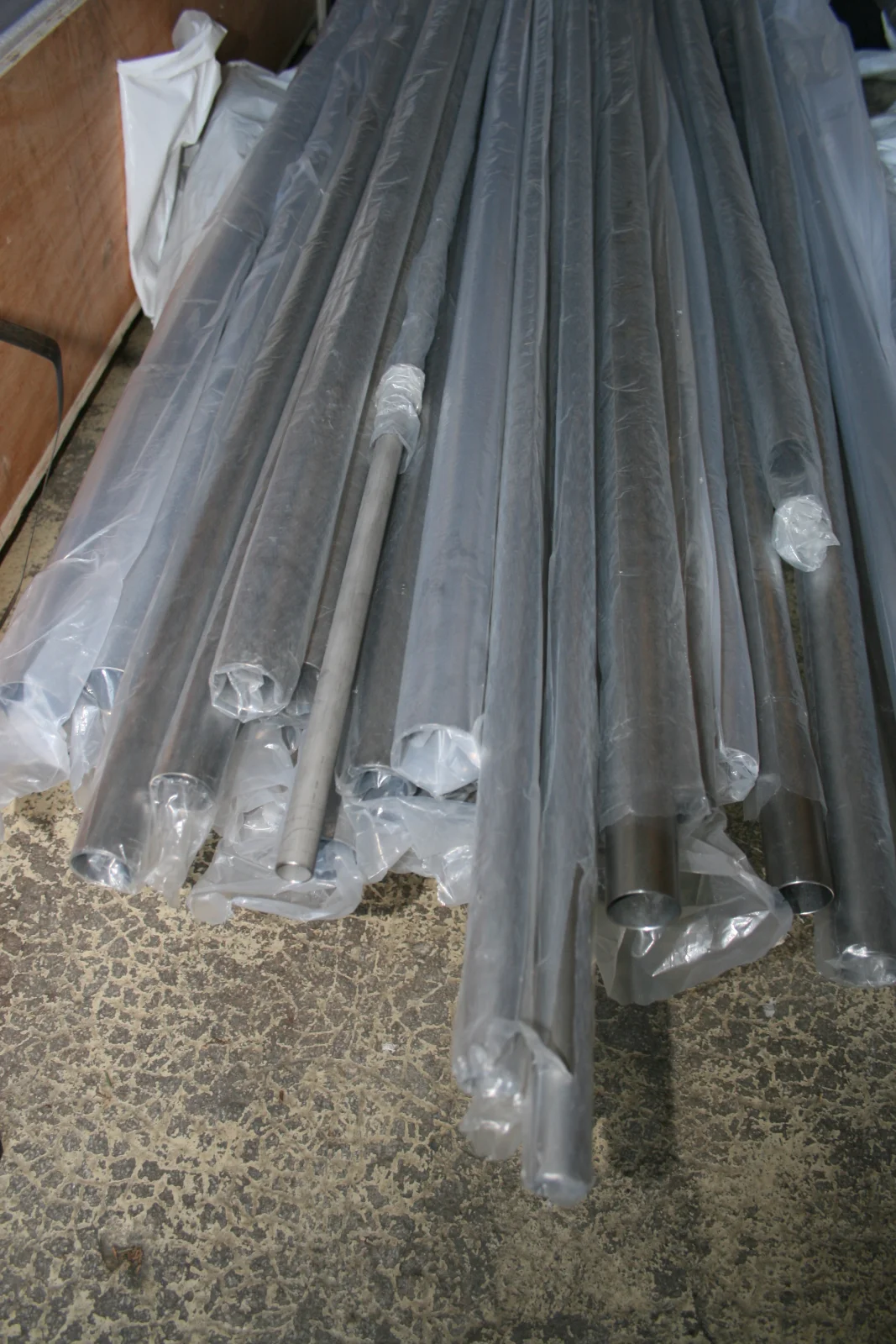 Le stock de tubes titane